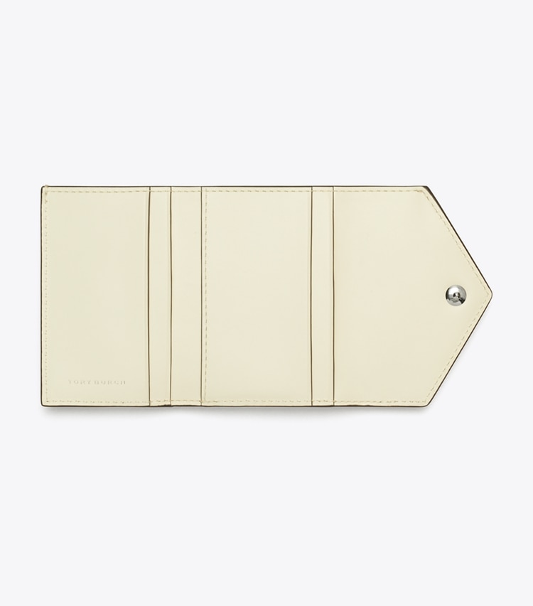 Tory Burch designer portefeuilles Petit portefeuille enveloppe en cuir in Dark Carmine Multi dessus