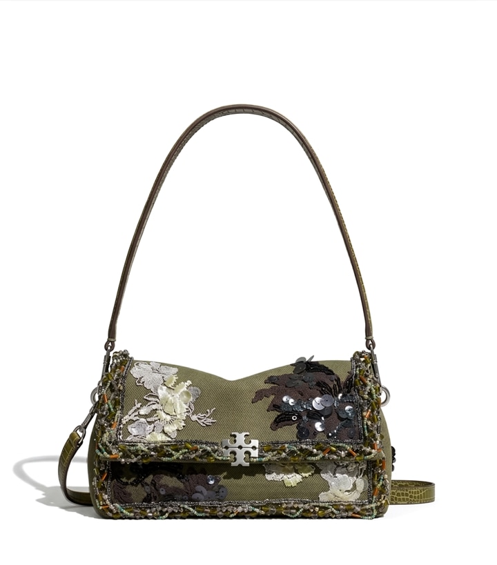 Petit sac porté épaule Charlie orné
