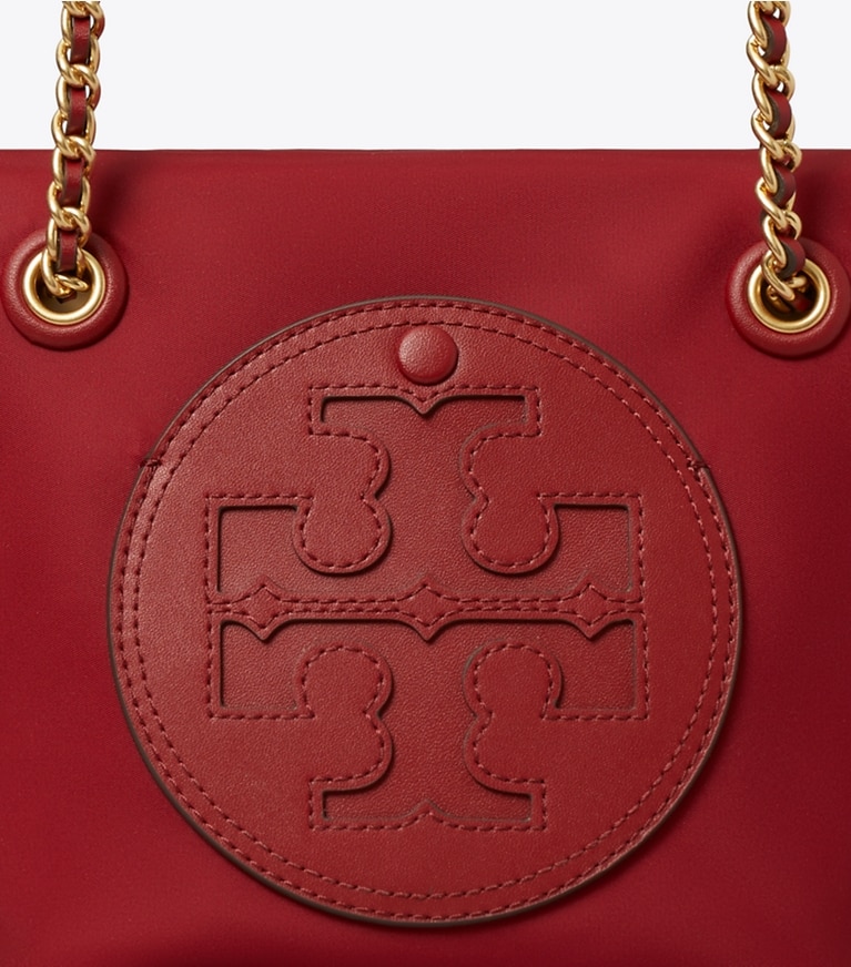 Tory Burch designer sacs à bandoulière Petit sac à bandoulière chaîne Ella in Bartlett Red angle