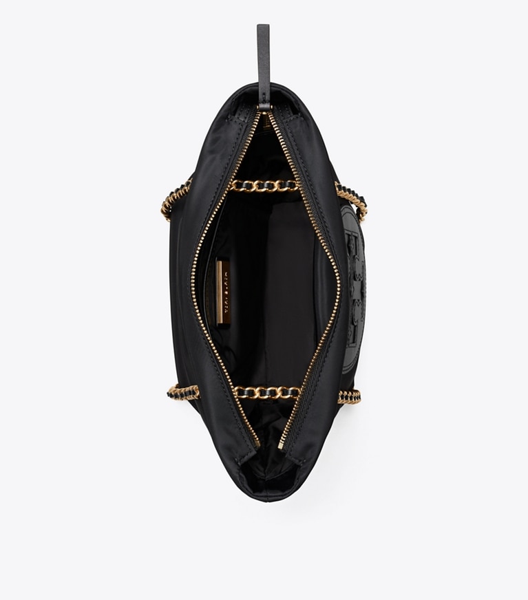 Tory Burch designer sacs à bandoulière Petit sac à bandoulière chaîne Ella in Black angle