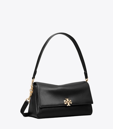 Tory Burch designer sacs porté épaule Petit sac à bandoulière Charlie dans Black angle