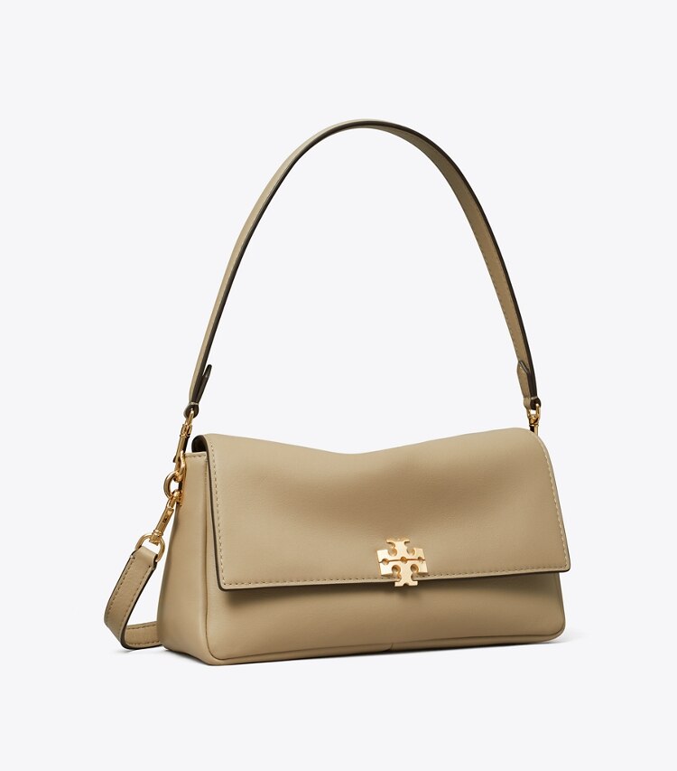 Tory Burch designer sacs porté épaule Petit sac à bandoulière Charlie dans Soft Cement angle