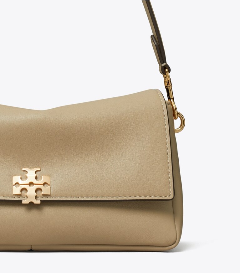 Tory Burch designer sacs porté épaule Petit sac à bandoulière Charlie dans Soft Cement détails