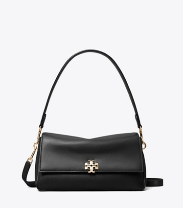 Tory Burch designer sacs porté épaule Petit sac à bandoulière Charlie dans Black de face