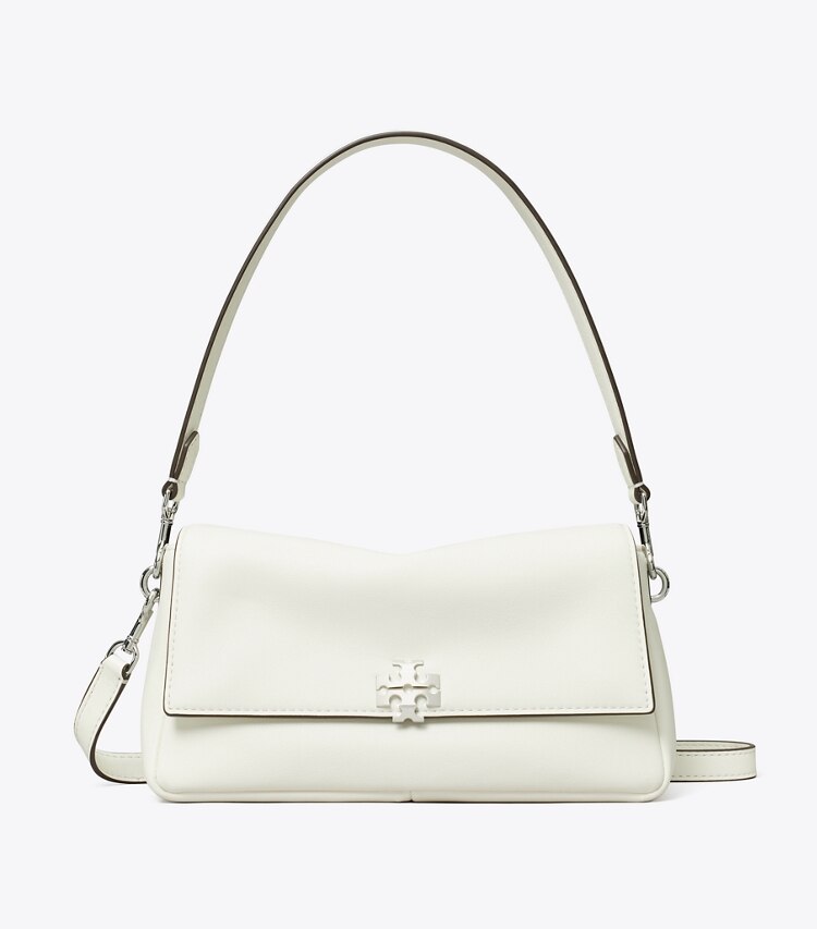 Tory Burch designer sacs porté épaule Petit sac à bandoulière Charlie dans Bianco de face