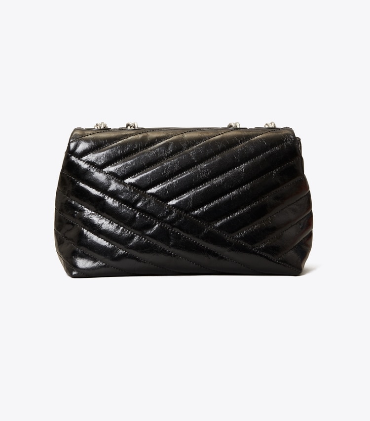 Tory Burch designer sacs porté épaule Petit sac à bandoulière convertible Kira Chevron texturé dans Black retour
