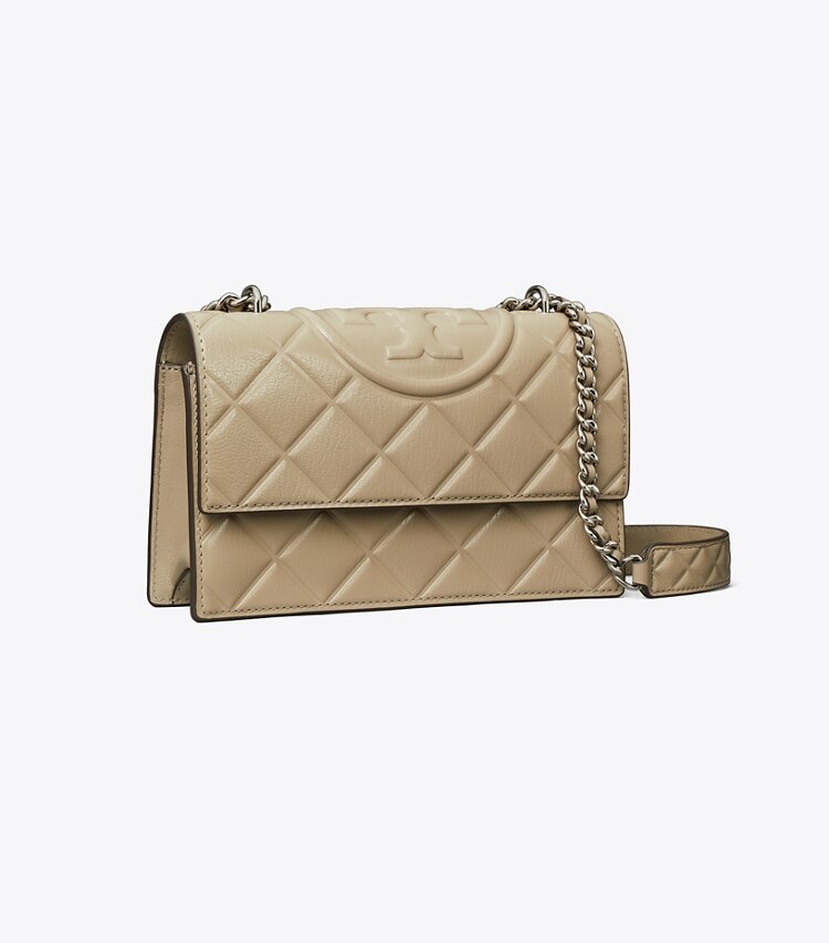 Tory Burch designer sacs porté épaule Petit sac à bandoulière Fleming dans Soft Cement angle