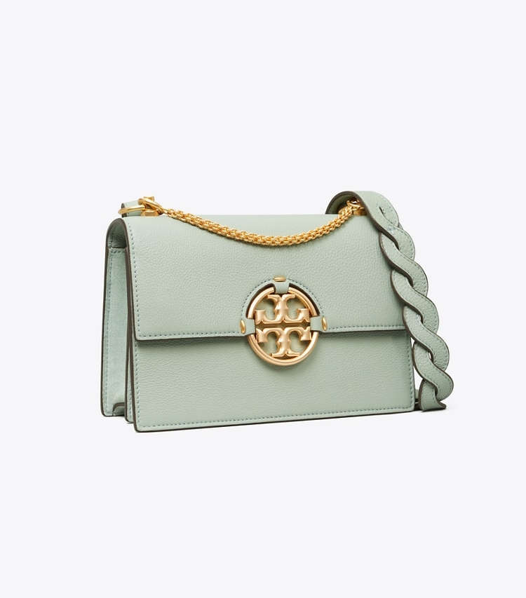 Tory Burch designer sacs porté épaule Petit sac à bandoulière Miller dans Blue Celadon angle
