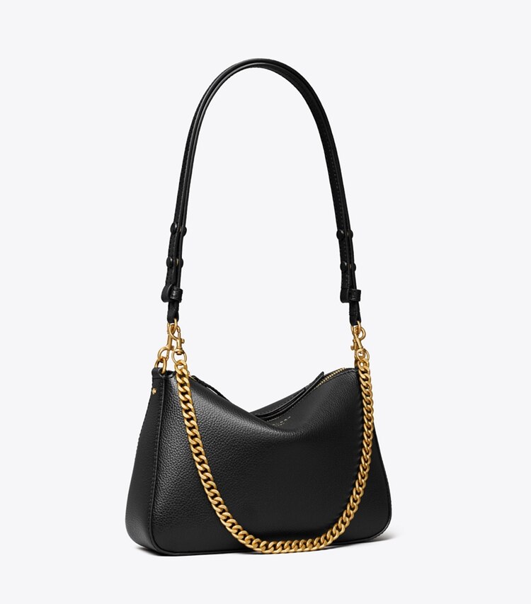 Tory Burch designer sacs porté épaule Petit sac à bandoulière Perry dans Black angle