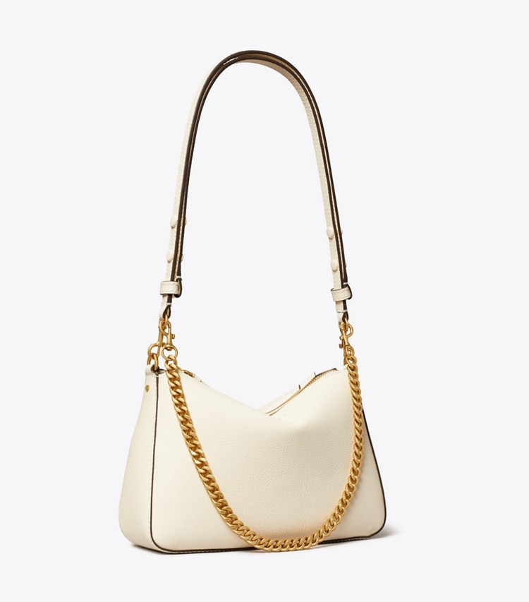 Tory Burch designer sacs porté épaule Petit sac à bandoulière Perry dans Warm White angle
