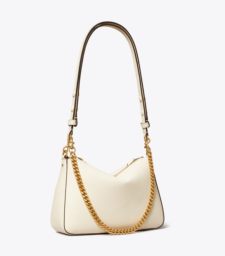 Tory Burch designer sacs porté épaule Petit sac à bandoulière Perry dans Warm White angle