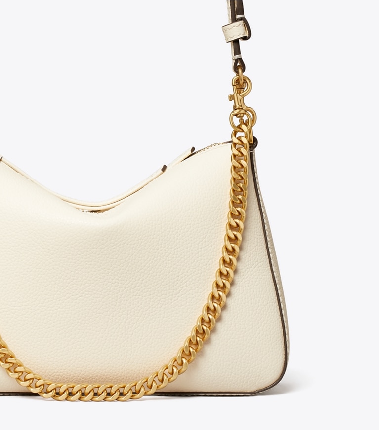 Tory Burch designer sacs porté épaule Petit sac à bandoulière Perry dans Warm White détails