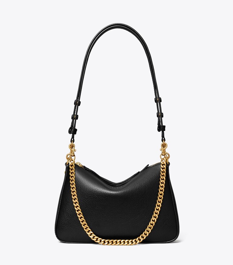 Tory Burch designer sacs porté épaule Petit sac à bandoulière Perry dans Black de face