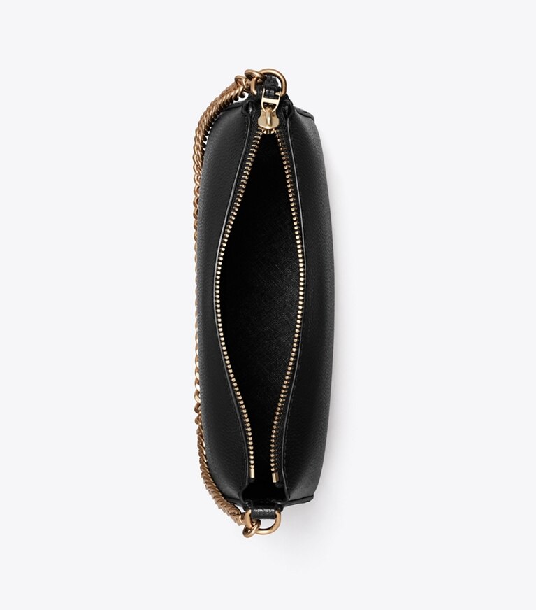 Tory Burch designer sacs porté épaule Petit sac à bandoulière Perry dans Black vue du dessus