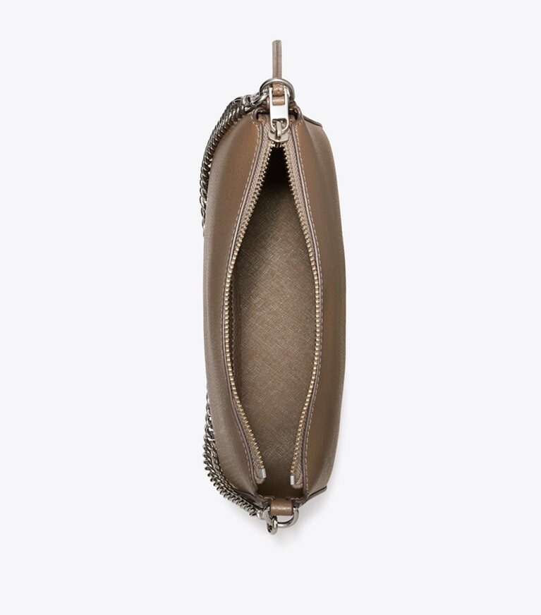 Tory Burch designer sacs porté épaule Petit sac à bandoulière Perry dans Wild Mushroom vue du dessus