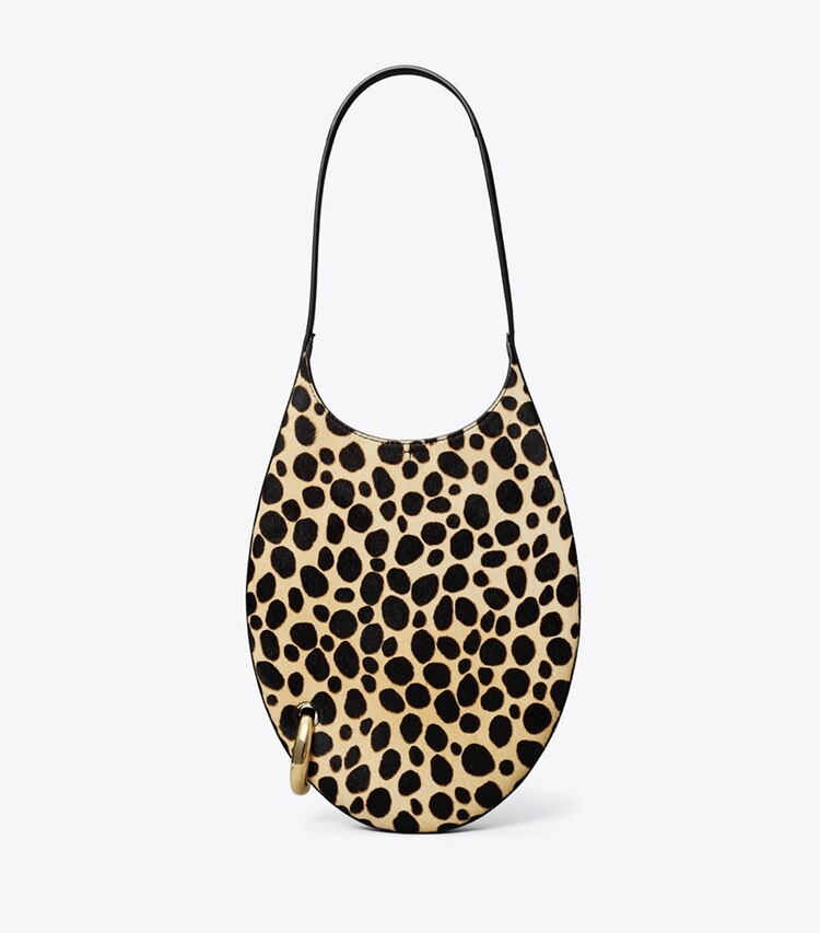 Tory Burch designer sacs porté épaule Petit sac à main ajouré en cuir de veau façon poulain dans Multi de face