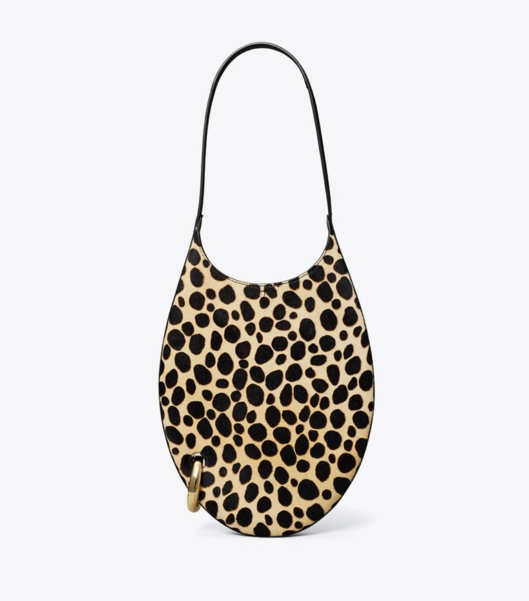Tory Burch designer sacs porté épaule Petit sac à main ajouré en cuir de veau façon poulain dans Multi de face