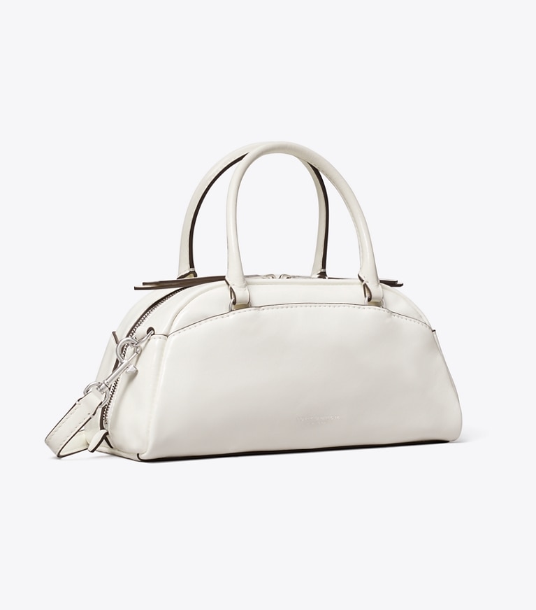 Tory Burch designer sacs à bandoulière Petit sac bowling dans Bianco angle