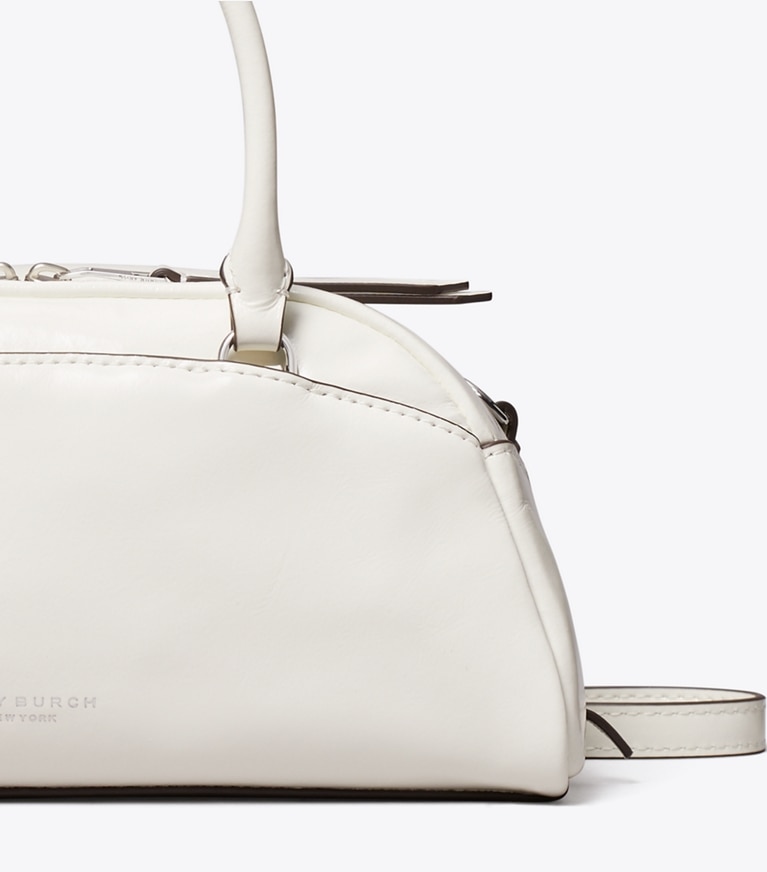 Tory Burch designer sacs à bandoulière Petit sac bowling dans Bianco détails