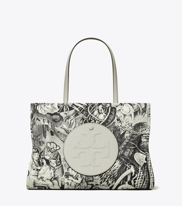 Tory Burch designer cabas Petit sac cabas imprimé Ella in Alien Print front