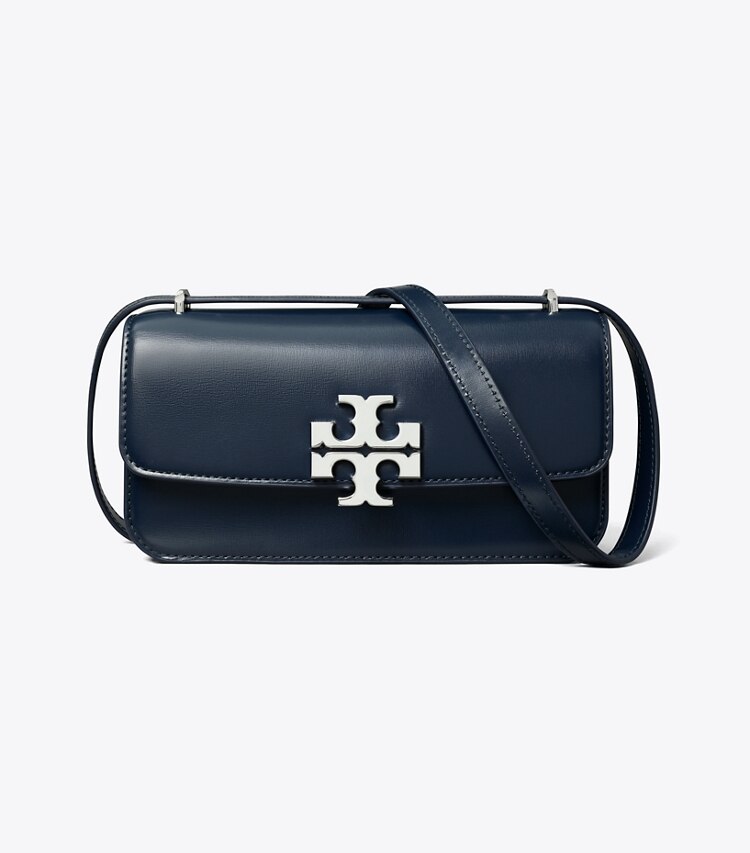 Tory Burch designer sacs porté épaule Petit sac East-West Eleanor in New Navy front