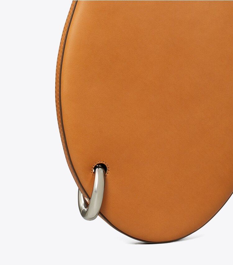 Tory Burch designer sacs porté épaule Petit sac effet piercing in Aged Tan informations