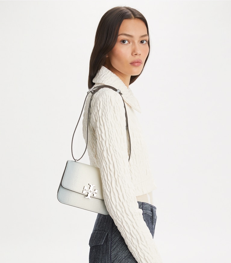 Tory Burch designer sacs porté épaule Petit sac Eleanor in Blanc angle