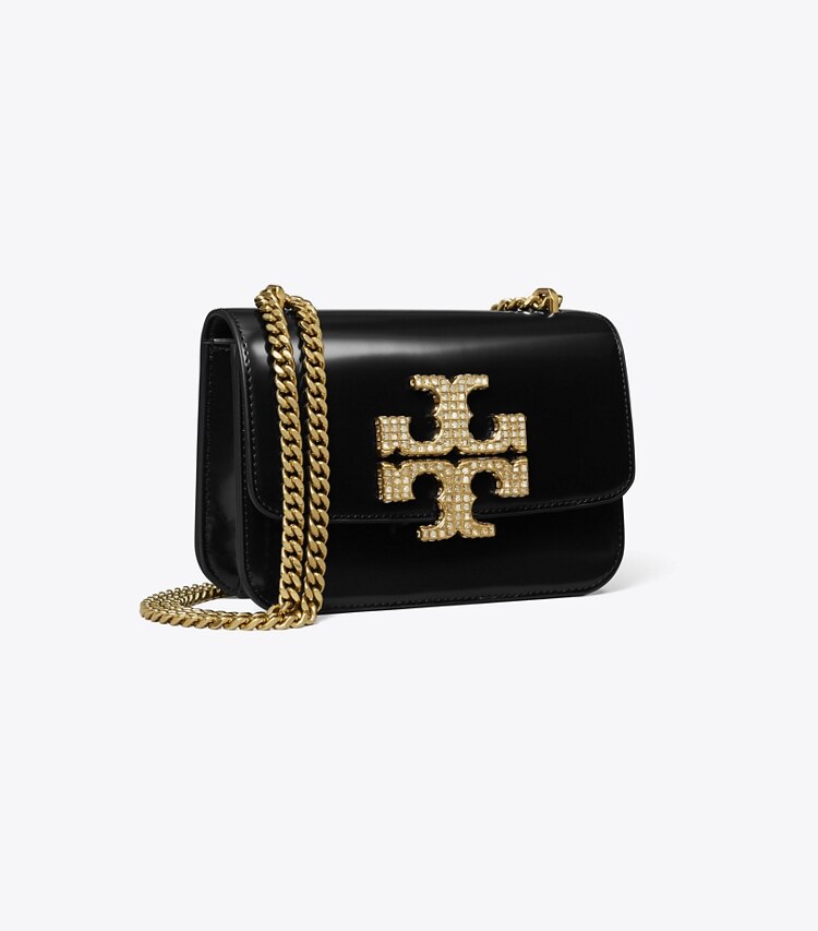 Tory Burch designer sacs porté épaule Petit sac Eleanor in Black angle