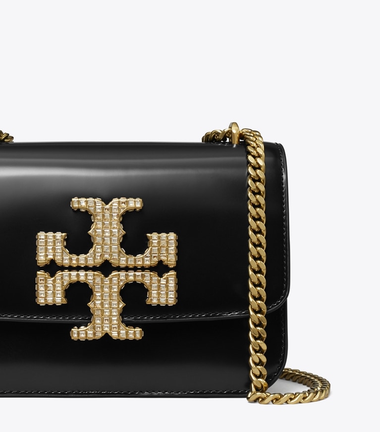 Tory Burch designer sacs porté épaule Petit sac Eleanor in Black angle