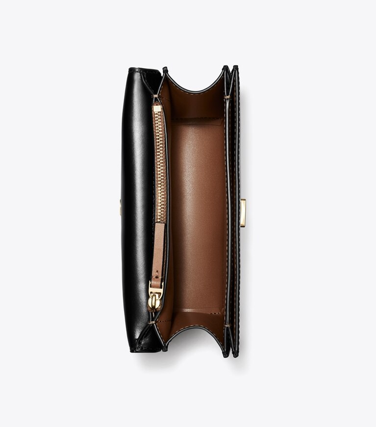 Tory Burch designer sacs porté épaule Petit sac Eleanor in Black angle