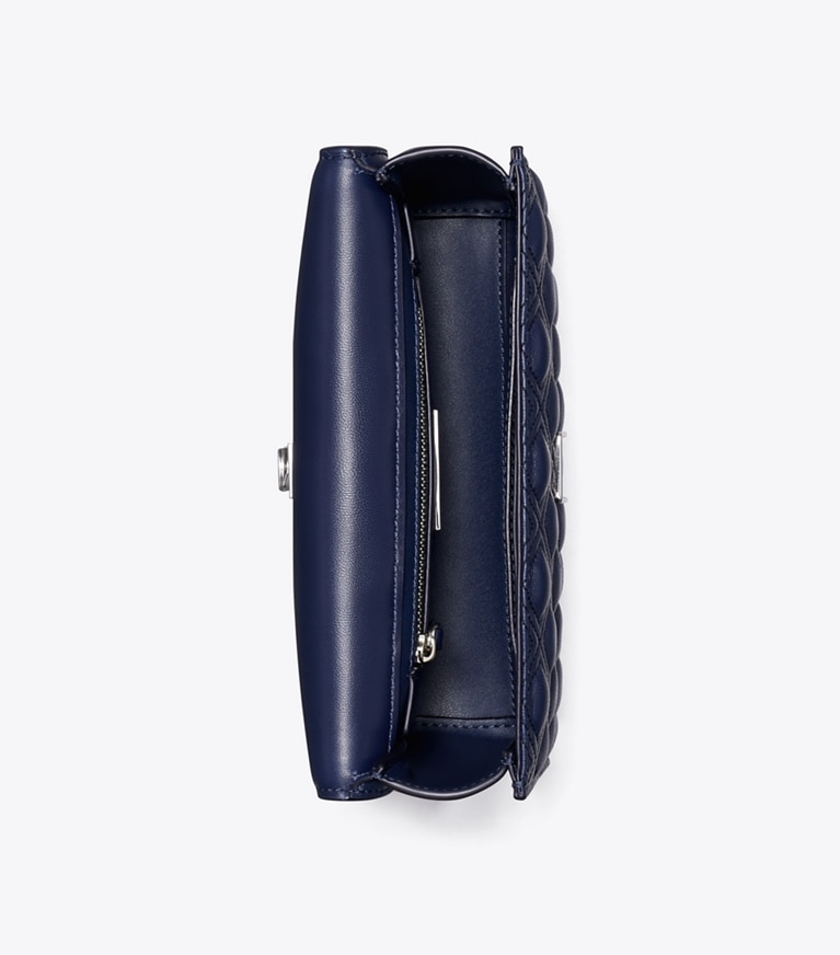 Tory Burch designer sacs porté épaule Petit sac Fleming porté épaule convertible  in Royal Navy angle