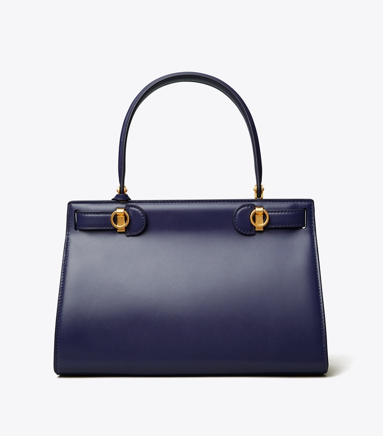 Tory Burch designer sac à main Petit sac Lee Radziwill dans Royal Navy retour