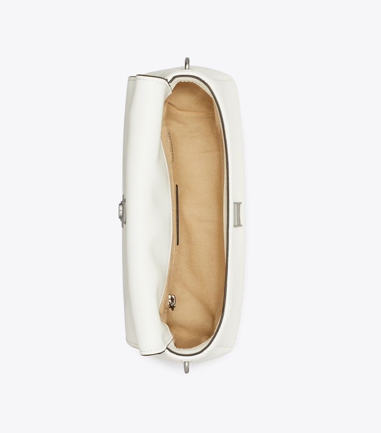 Tory Burch designer sacs porté épaule Petit sac porté épaule Charlie in Bianco dessus