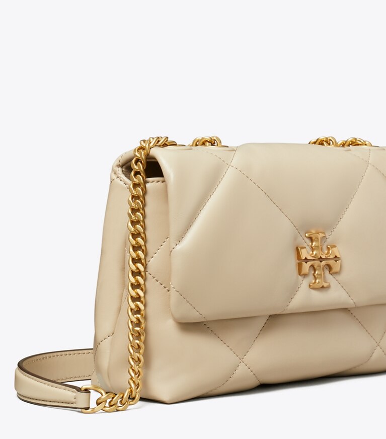 Tory Burch designer sacs porté épaule Petit sac porté épaule convertible Kira à matelassage losange in Light Stone informations