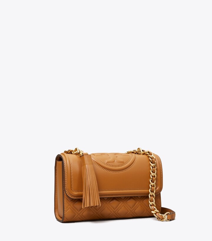 Tory Burch designer sacs porté épaule Petit sac porté épaule Fleming dans KOBICHA angle