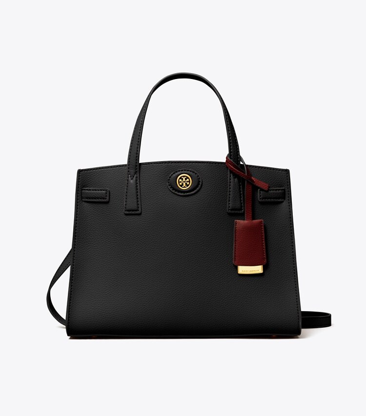 Tory Burch designer sac à main Petit sac Robinson in Black front