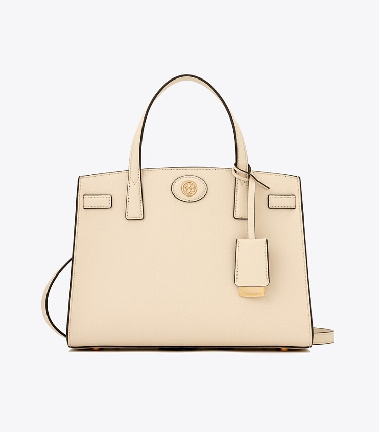 Tory Burch designer sac à main Petit sac Robinson in New Cream front
