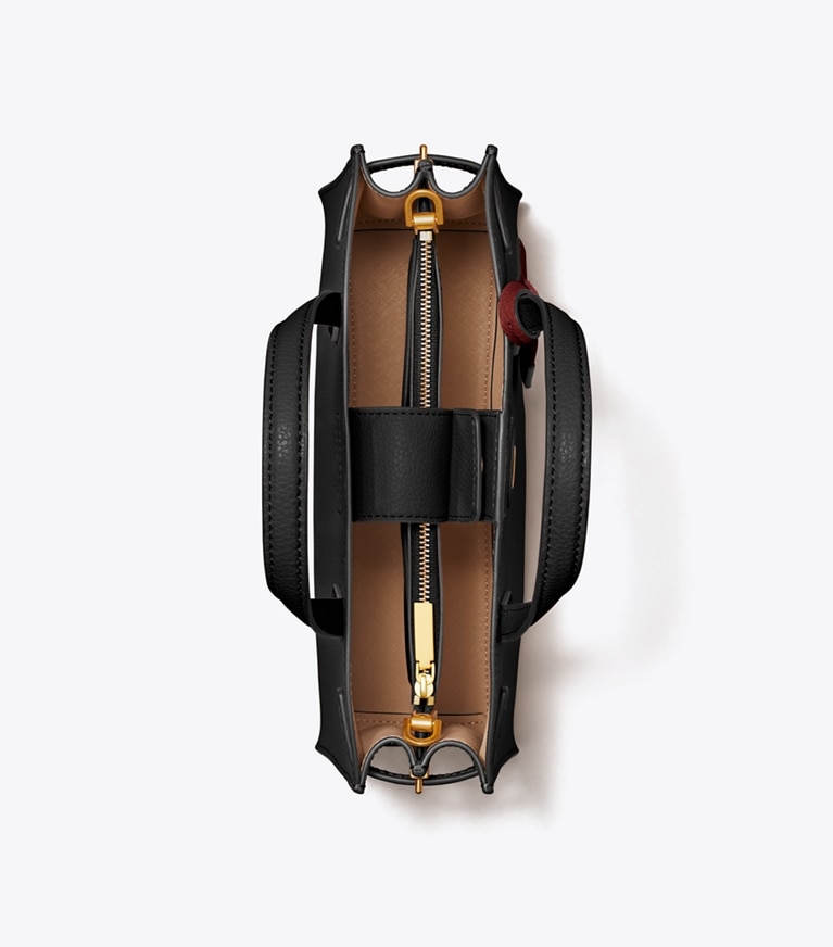 Tory Burch designer sac à main Petit sac Robinson in Black angle