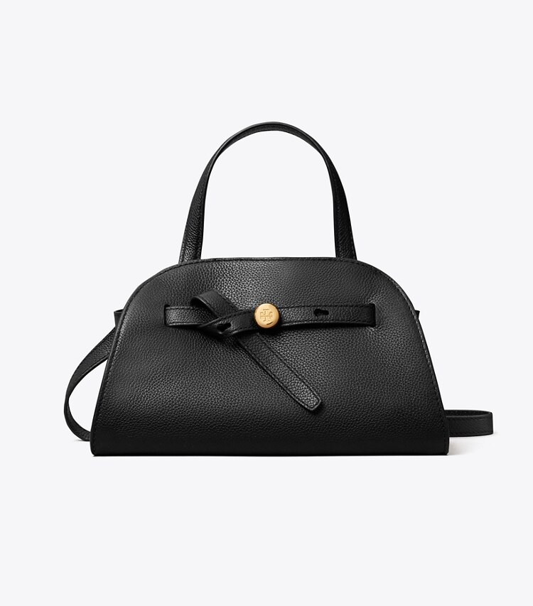 Tory Burch designer sacs à bandoulière Petit sac Romy Bauletto in Black front