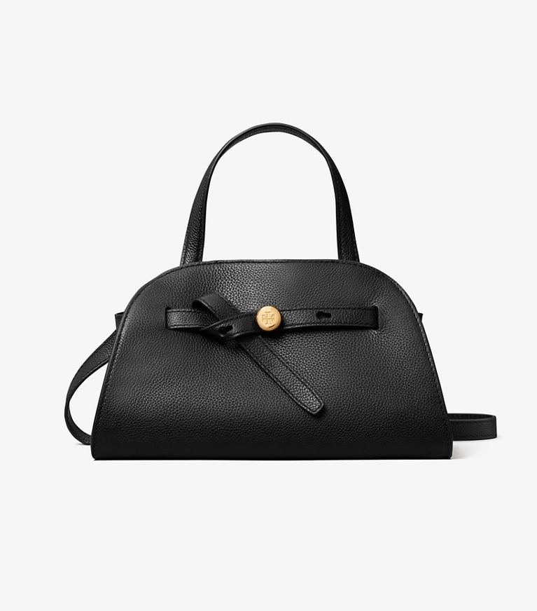 Tory Burch designer sacs à bandoulière Petit sac Romy Bauletto in Black front