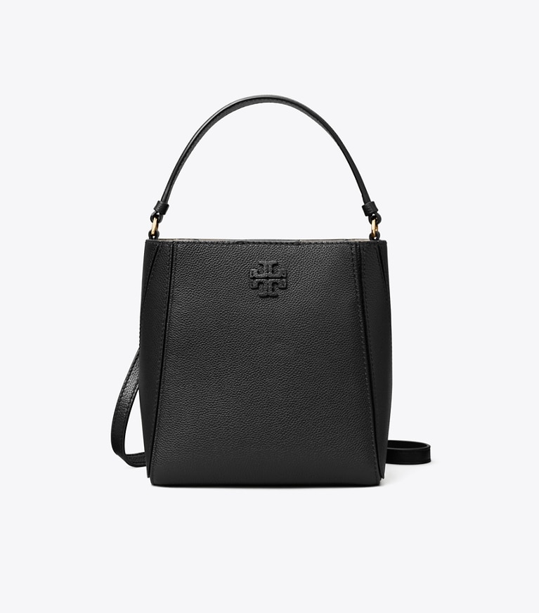 Tory Burch designer sacs à bandoulière Petit sac seau McGraw dans Black de face