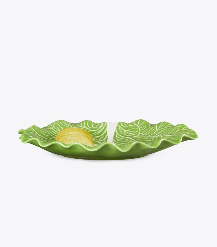 Tory Burch designer vaisselle Petite assiette collection Lettuce & Citron dans Green groupe