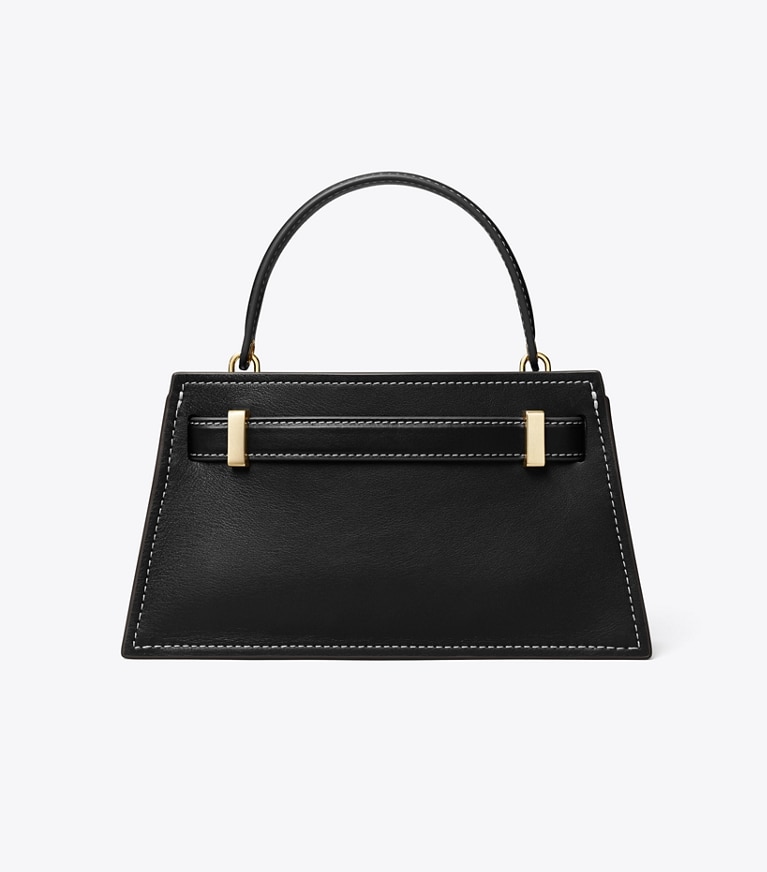 Tory Burch designer mini bags Petite Lee Radziwill Bag in Black angle
