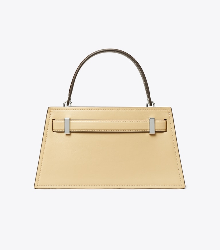 Tory Burch designer mini bags Petite Lee Radziwill Bag in Praline angle