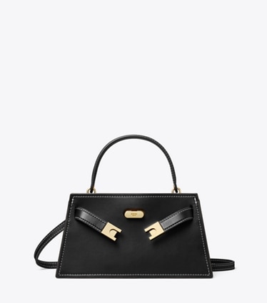 Tory Burch designer mini bags Petite Lee Radziwill Bag in Black front