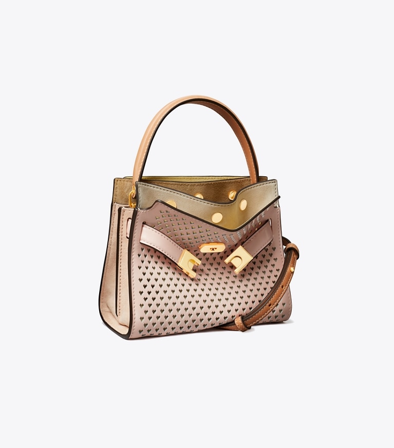 Petite Lee Radziwill Perforated Double Bag: Women's Handbags 