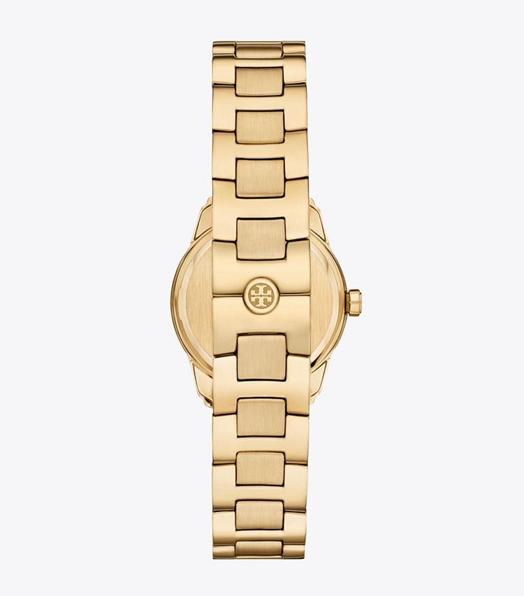 Tory Burch designer montres bracelet Petite montre Miller dans IVORY/PALE GOLD retour