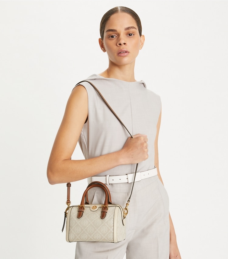 Petite T Monogram Barrel Bag: Women's Designer Crossbody Bags | Tory Burch