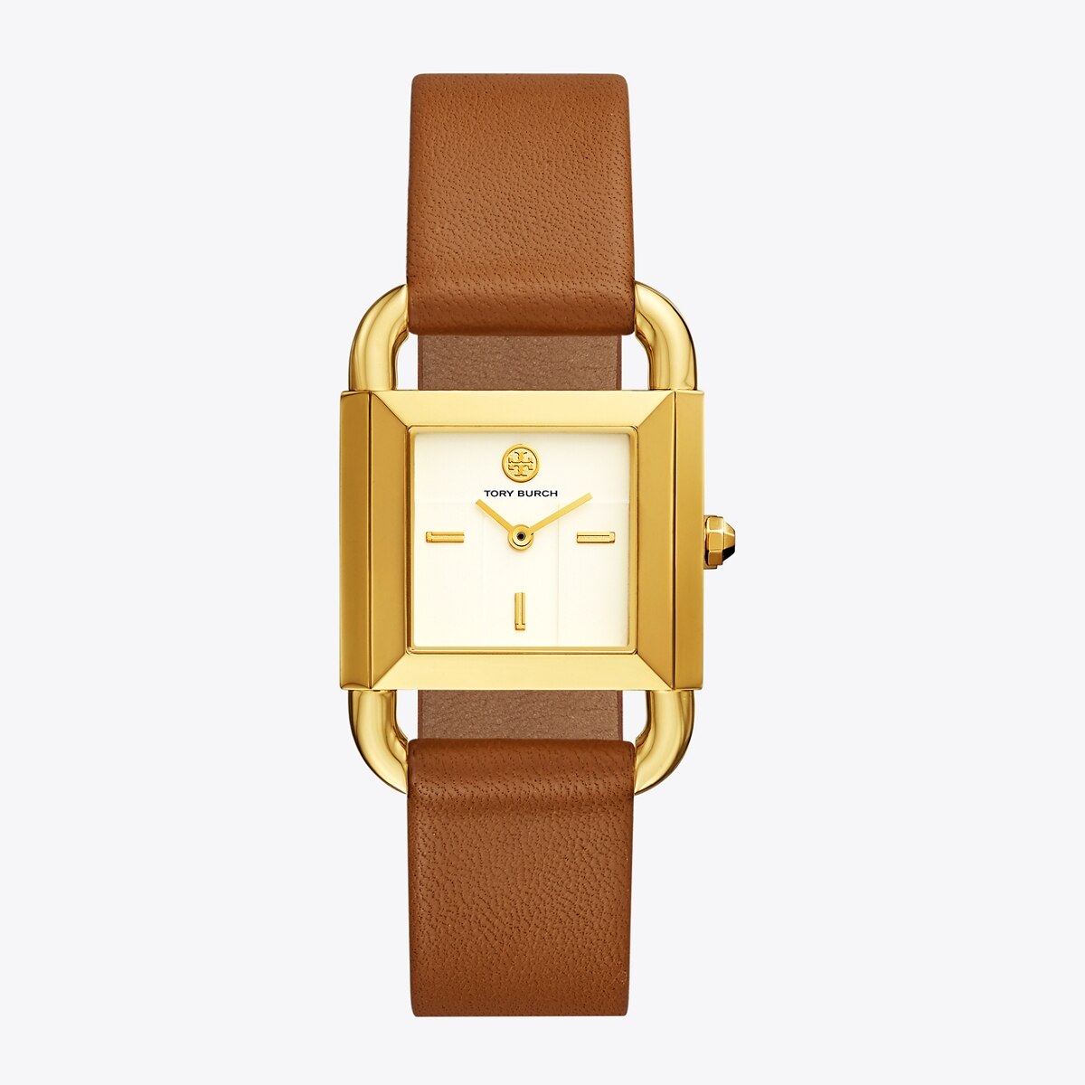 Phipps Watch, Luggage Leather/Gold-Tone, 29 X 41 MM: Women's Designer Strap  Watches | Tory Burch