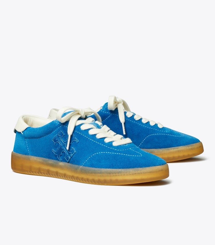 Tory Burch designer sneakers Phoenix Sneaker in BLUE AZURE / BLUE AZURE / WHITE angle